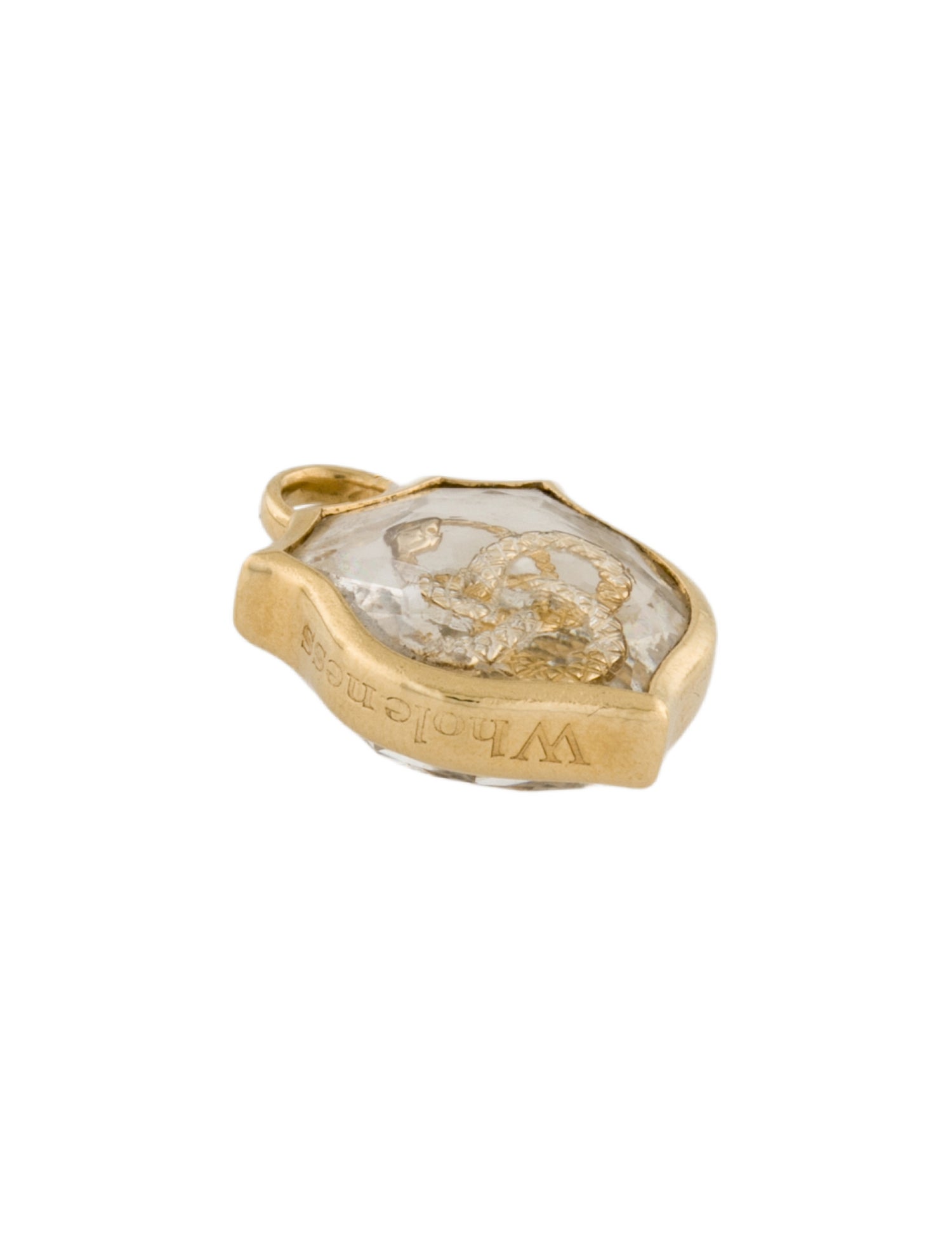 FoundRae 18K Quartz 'Wholeness' Crest Charm
