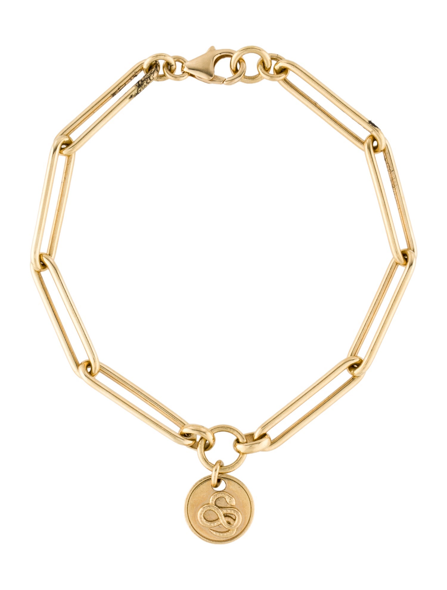 FoundRae 18K Wholeness Extended Clip Chain Bracelet