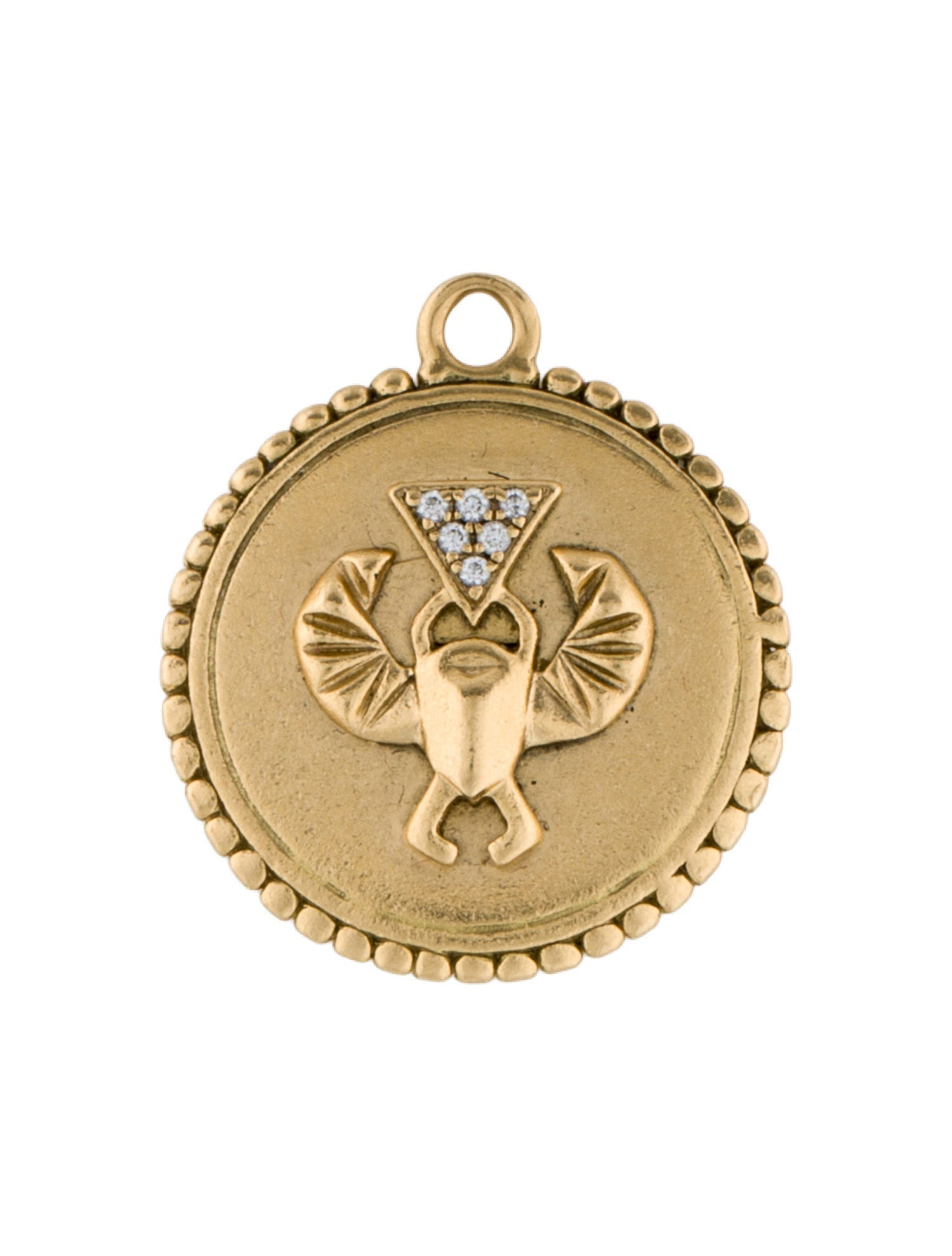 FoundRae 18K Diamond Protection Medium Medallion