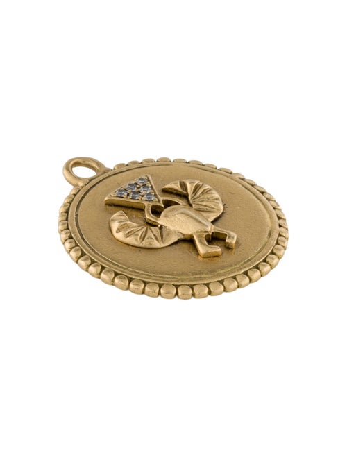 FoundRae 18K Diamond Protection Medium Medallion