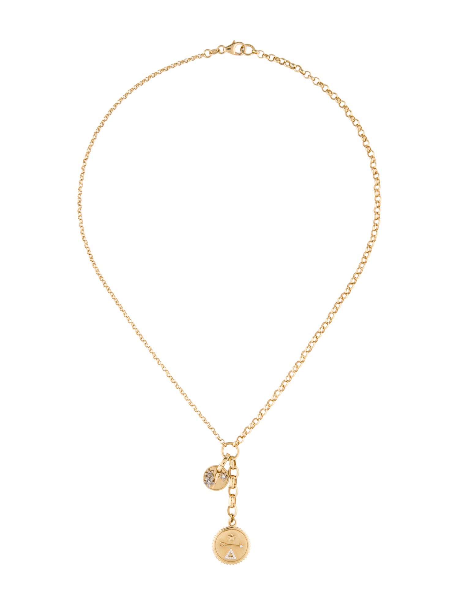FoundRae 18K Diamond Dream & Resilience Extension Pendant Necklace