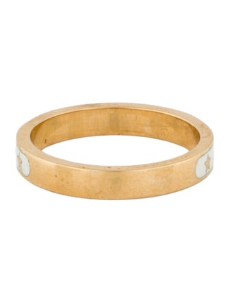 FoundRae 18K Enamel Amate Band Ring