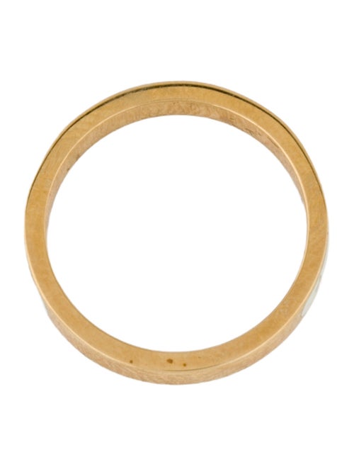FoundRae 18K Enamel Amate Band Ring