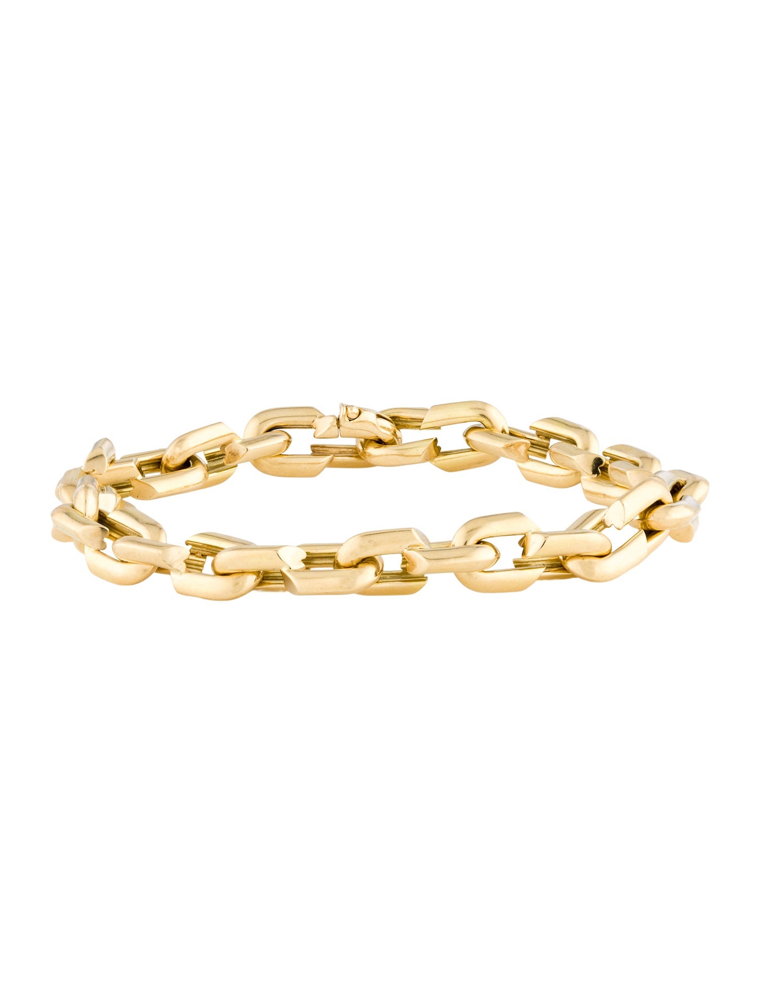 FoundRae 18K Small Strong Hearts Love Link Bracelet