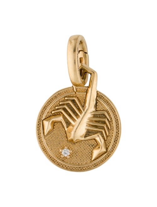 FoundRae Diamond Baby Scorpio Medallion Charm
