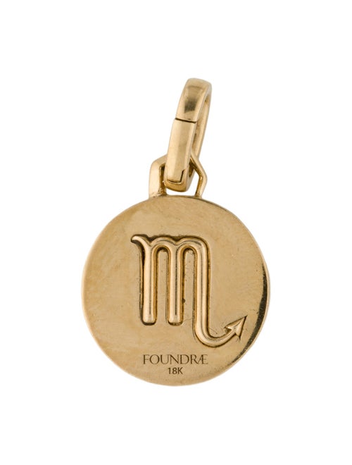 FoundRae Diamond Baby Scorpio Medallion Charm