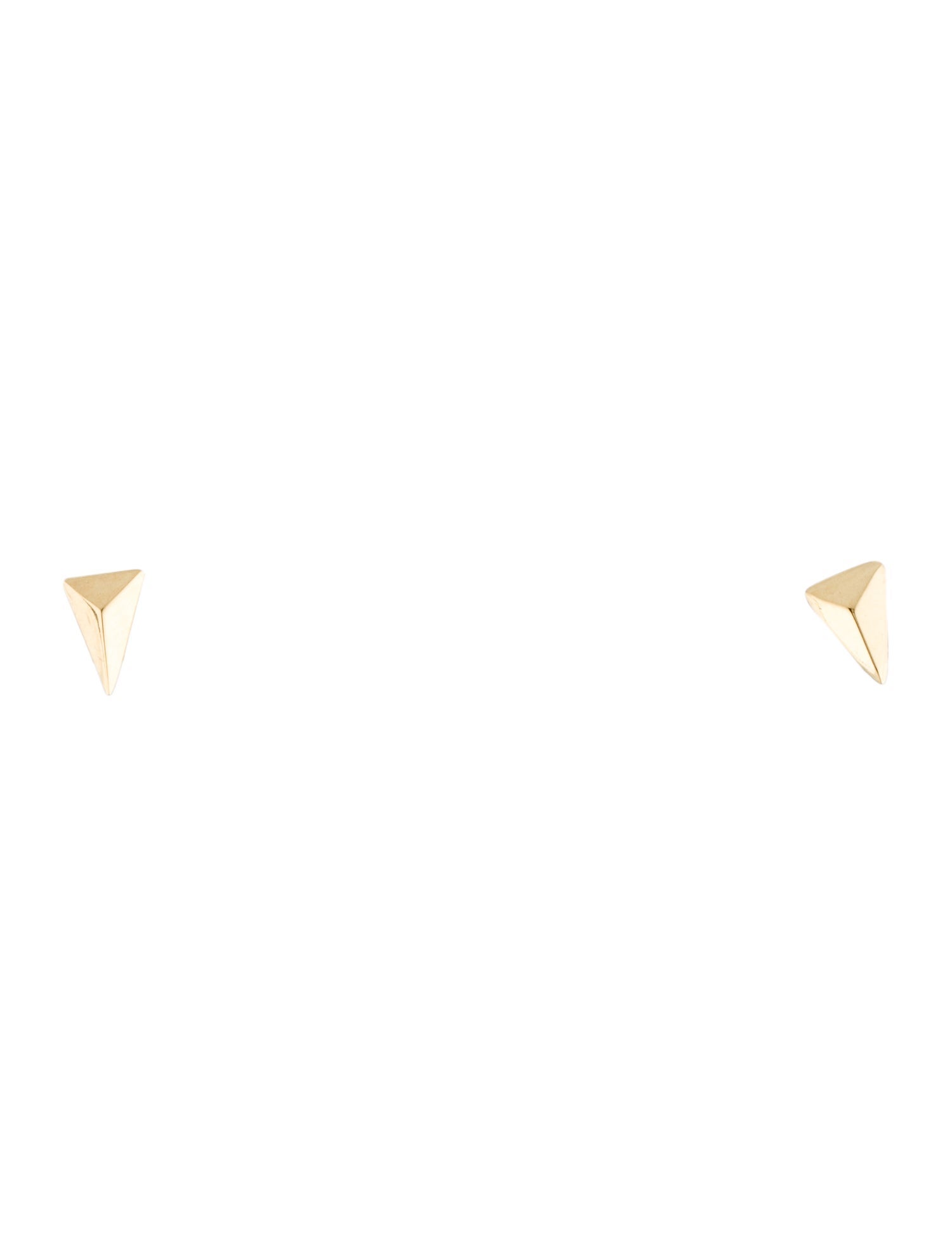 FoundRae 18K Arrowhead Stud Earrings