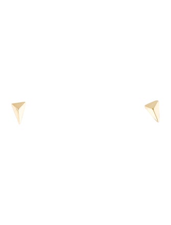 FoundRae 18K Arrowhead Stud Earrings