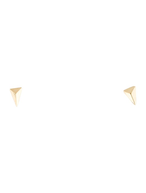 FoundRae 18K Arrowhead Stud Earrings