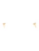 FoundRae 18K Arrowhead Stud Earrings