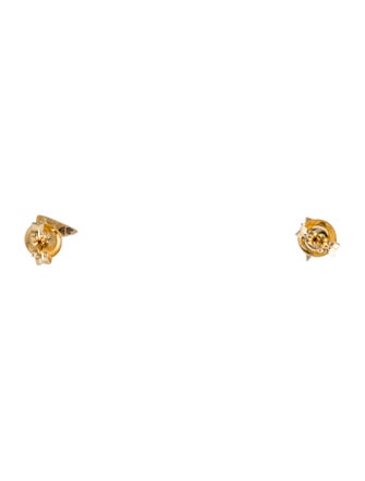 FoundRae 18K Arrowhead Stud Earrings