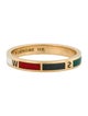 FoundRae 18K Enamel Thin Champleve Band Internal Compass