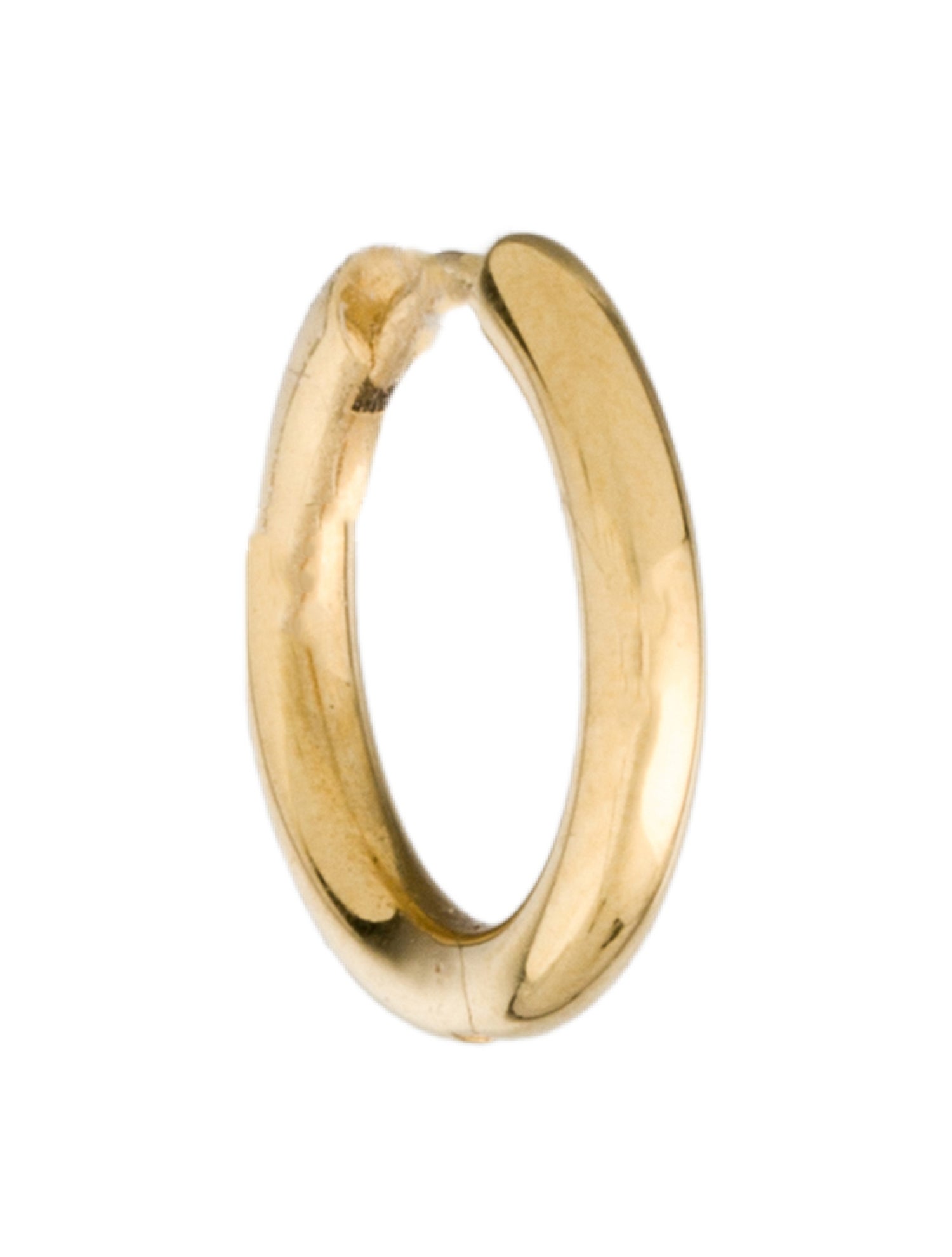 FoundRae 18K Small Chubby Hoop Single Earring