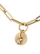 FoundRae 18K Diamond Star Disk Charm Bracelet