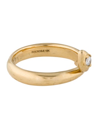 FoundRae 18K Diamond Snake Ring