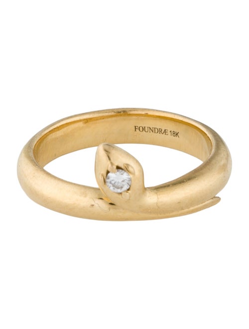 FoundRae 18K Diamond Snake Ring