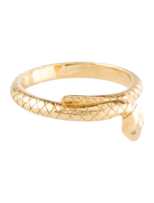 FoundRae 18K Diamond Snake Wholeness Bookend Band