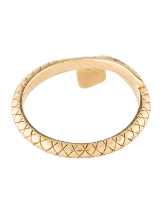 FoundRae 18K Diamond Snake Bookend Ring