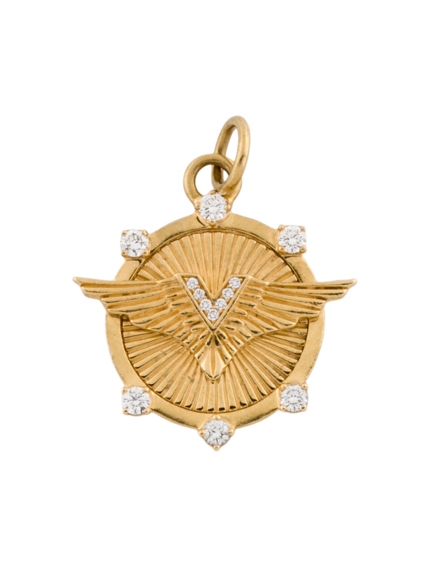 FoundRae 18K Diamond Vivacity Baby Medallion