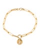 FoundRae 18K Diamond Star Disk Charm Bracelet