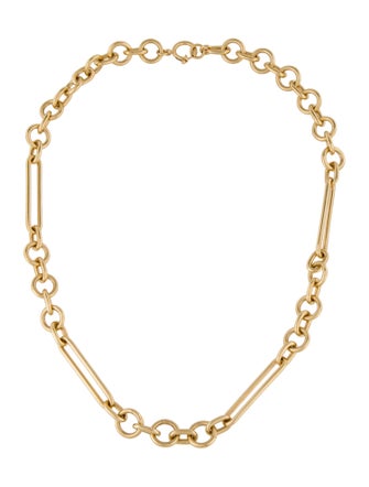 FoundRae 18K Oversized Mixed Clip Chain Necklace