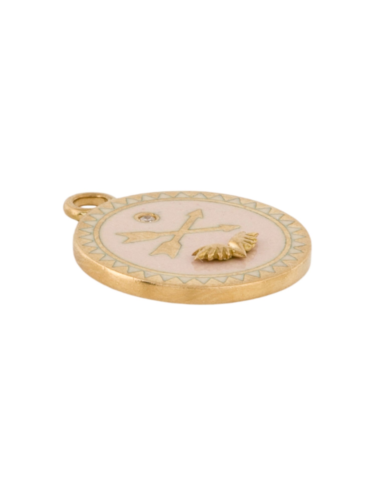 FoundRae 18k Diamond Petite Passion Medallion