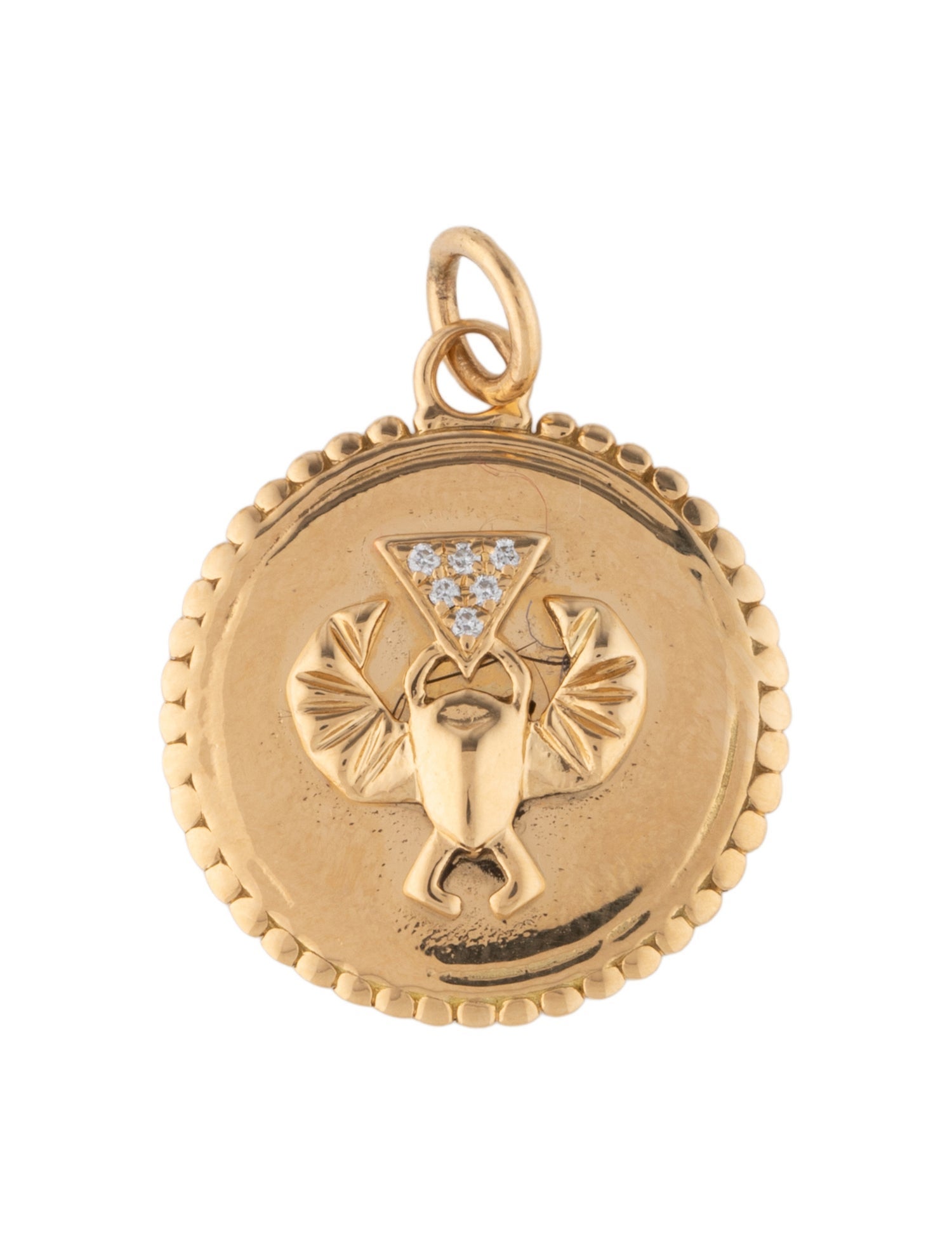 FoundRae 18K Diamond Medium Protection Medallion