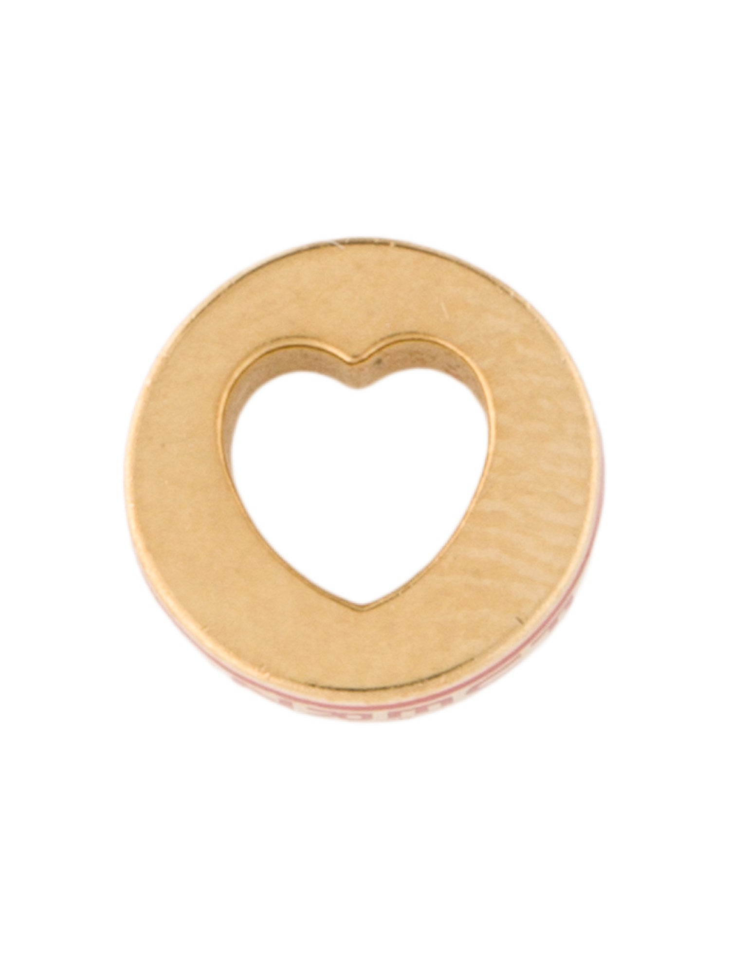 FoundRae 18K Ceramic Strength Tenet Heartbeat Pendant Charm