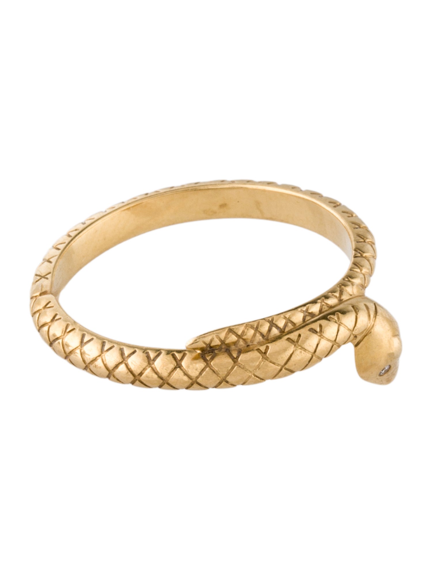 FoundRae 18K Diamond Snake Bookend Band