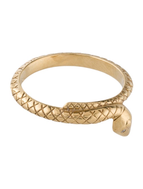 FoundRae 18K Diamond Snake Bookend Band