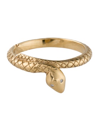 FoundRae 18K Diamond Snake Bookend Band