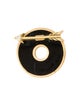 FoundRae 18K Onyx & Diamond Arrow Disk Earring Enhancer