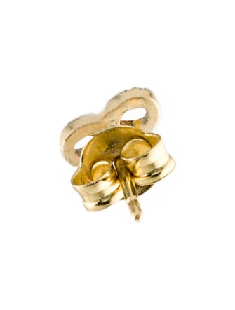 FoundRae 18K Diamond Infinity Karma Tenet Single Stud Earring