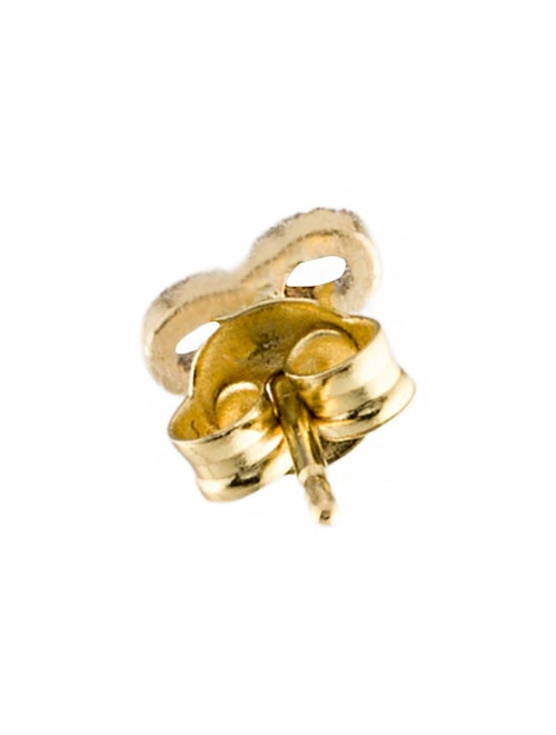 FoundRae 18K Diamond Infinity Karma Tenet Single Stud Earring