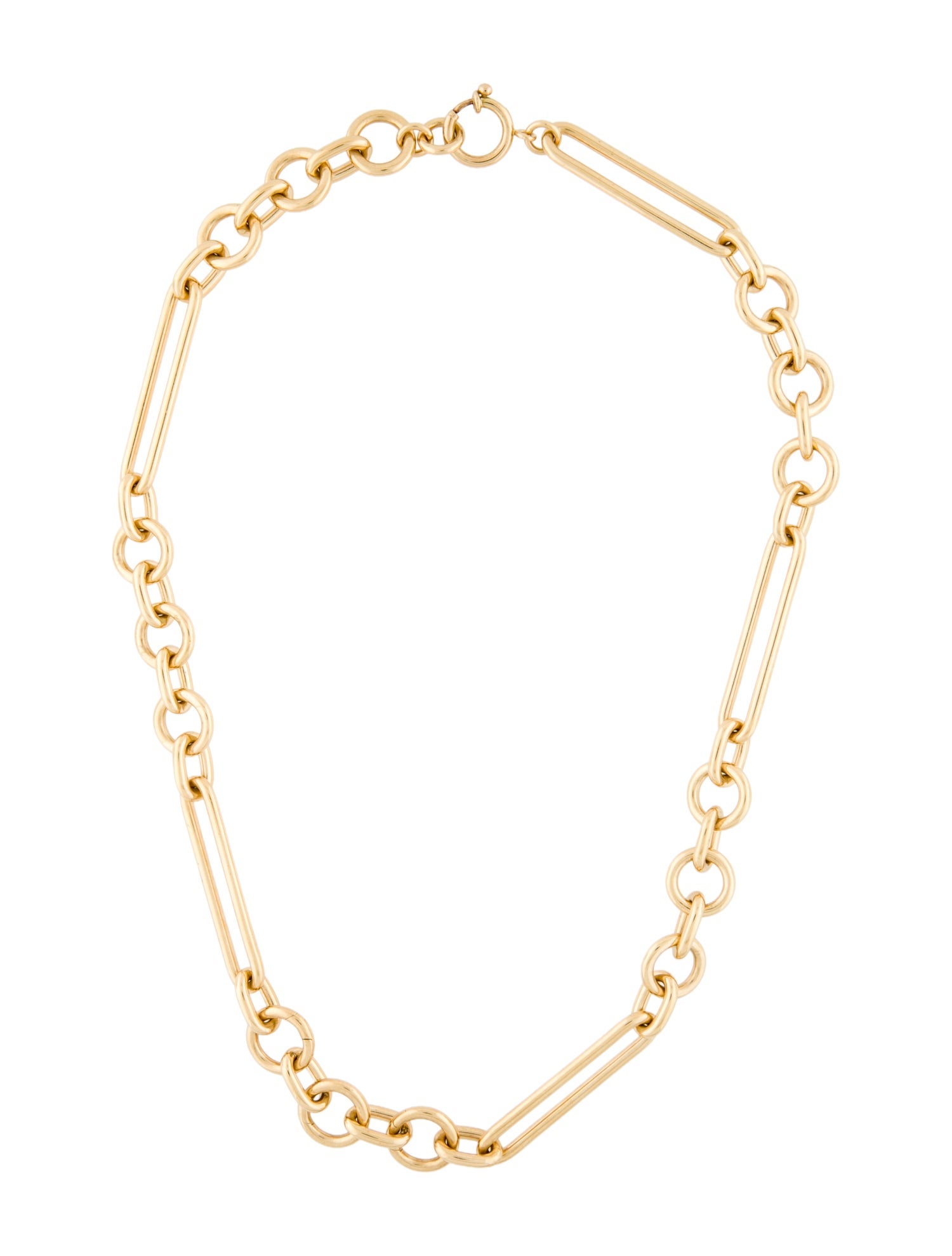 FoundRae 18k Oversized Mixed Clip Chain Necklace