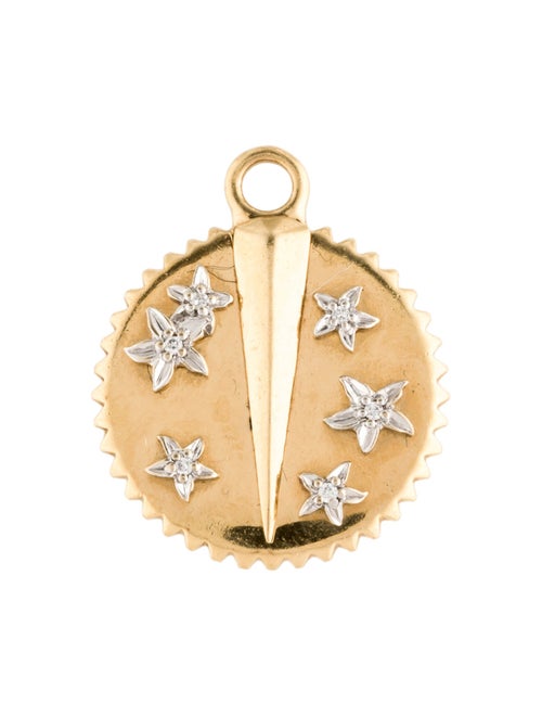 FoundRae 18K Diamond Resilience Baby Medallion Charm