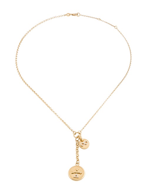 FoundRae 18K Diamond Mixed Blecher & Infinity Pendant Necklace