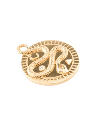 FoundRae 18K Diamond Wholeness Medium Medallion