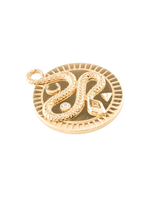 FoundRae 18K Diamond Wholeness Medium Medallion