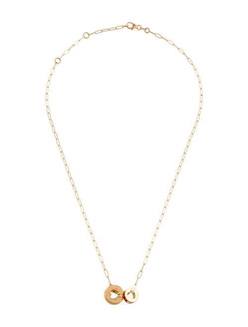 FoundRae 18K Love Heart Beat Necklace