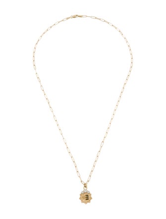 FoundRae 18K Diamond & Enamel New Beginnings Internal Compass Pendant w/ 14K Unbranded Chain