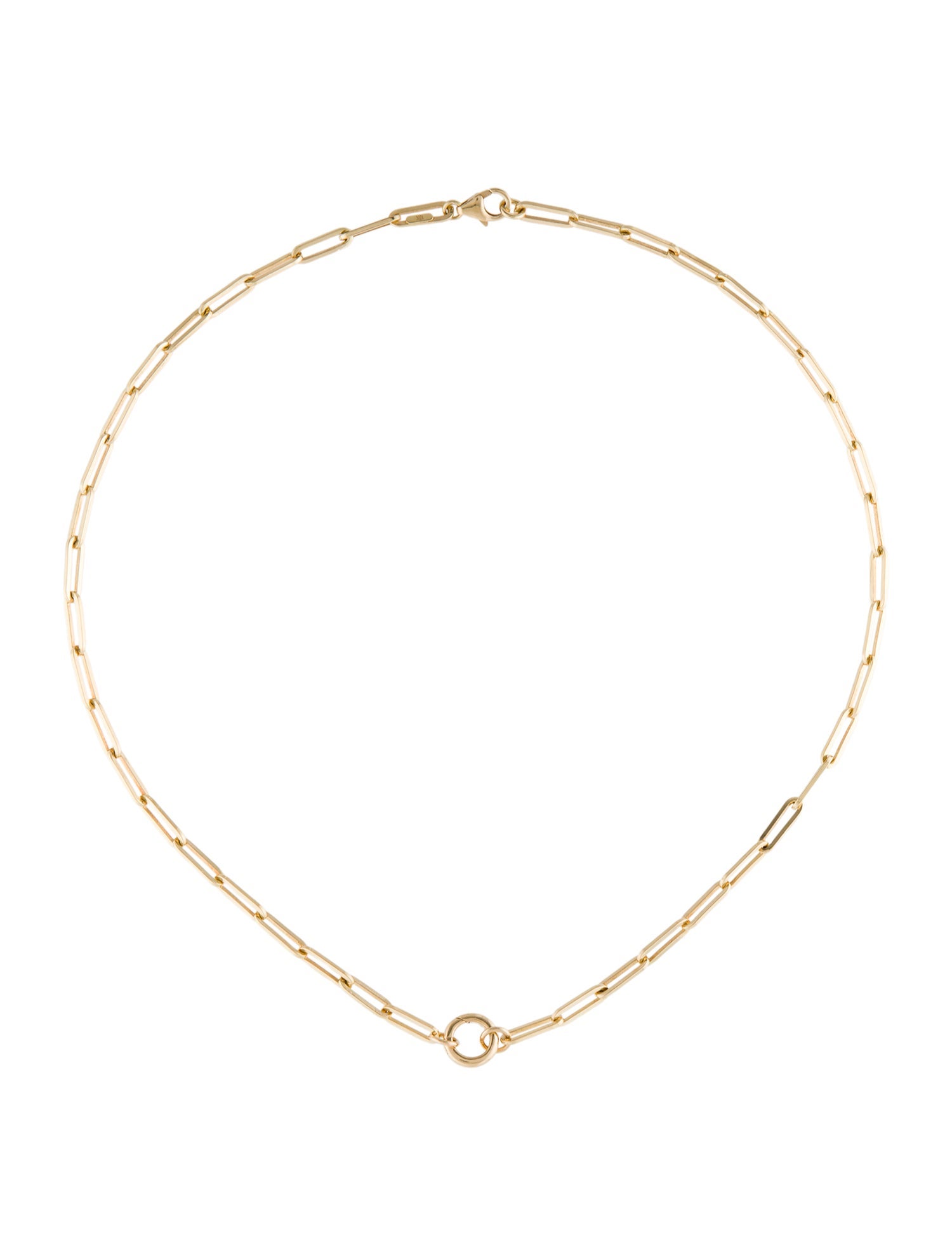 FoundRae 18K Classic FOB Clip Chain Necklace