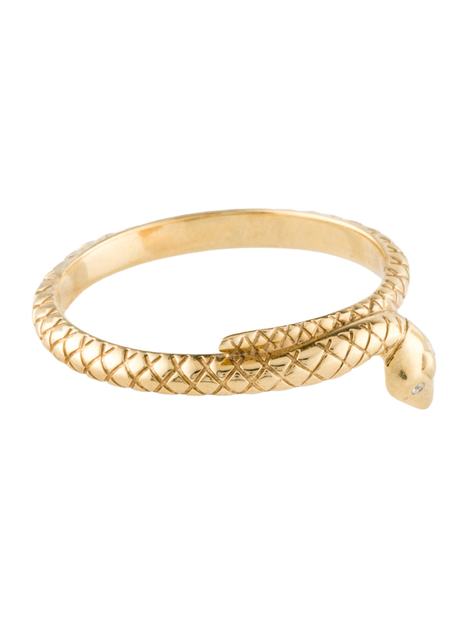 FoundRae 18K Diamond Snake Wholeness Bookend Band