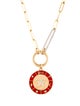 FoundRae 18K Diamond Enamel Star 'Energy & Divine Guidance' Pendant Necklace