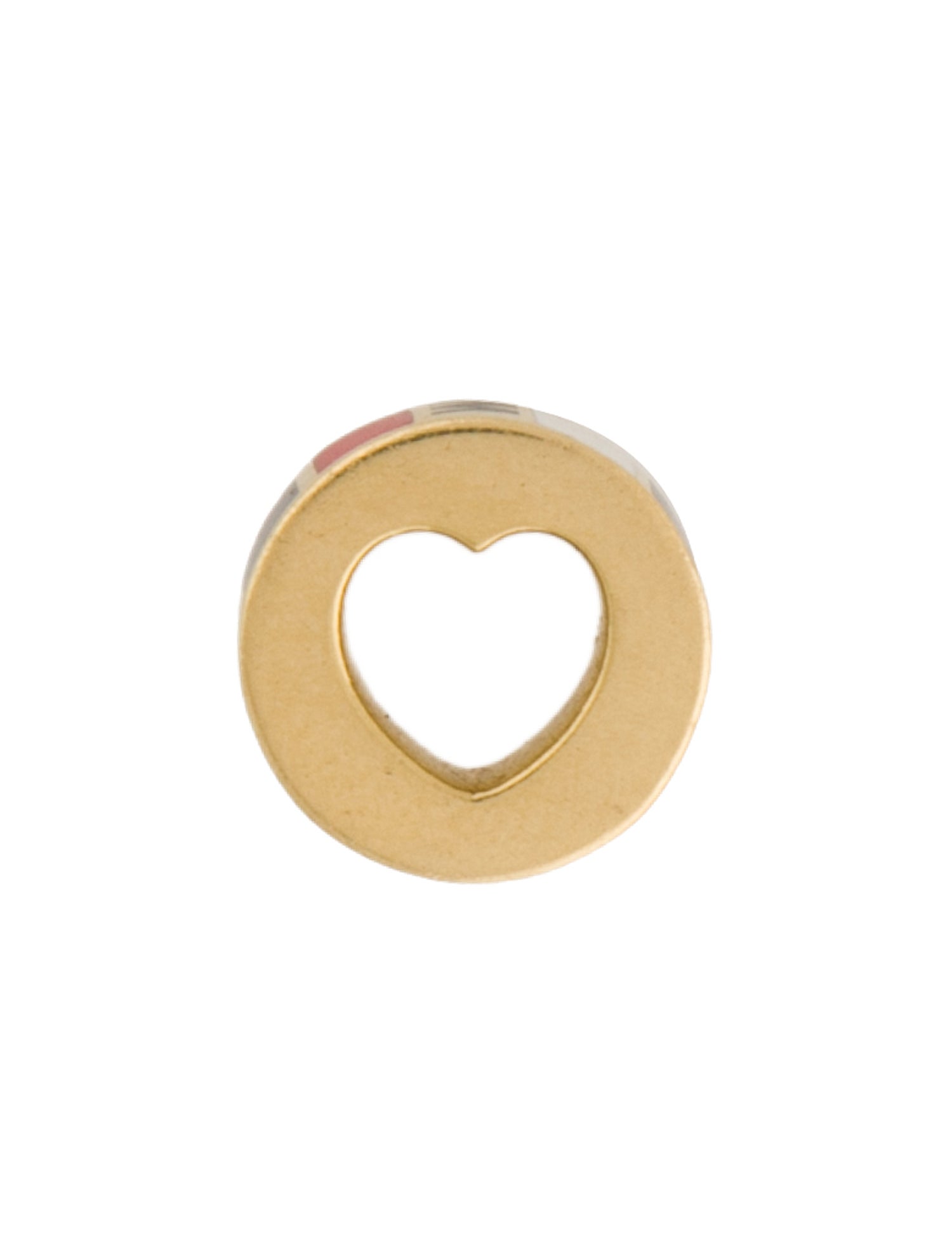 FoundRae 18K Compass Heart Beat Charm