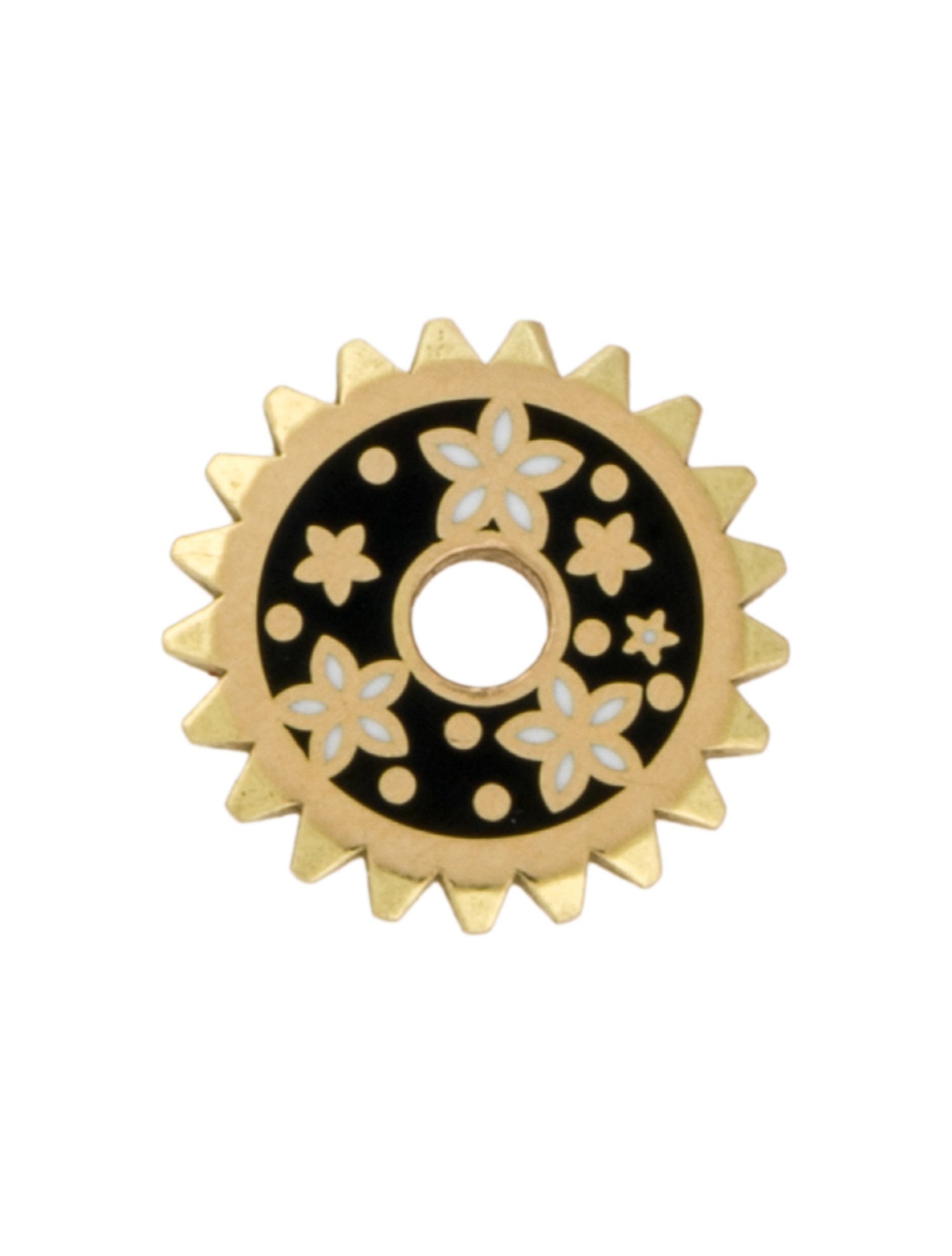 FoundRae 18K Resilience Champleve Symbol Disk