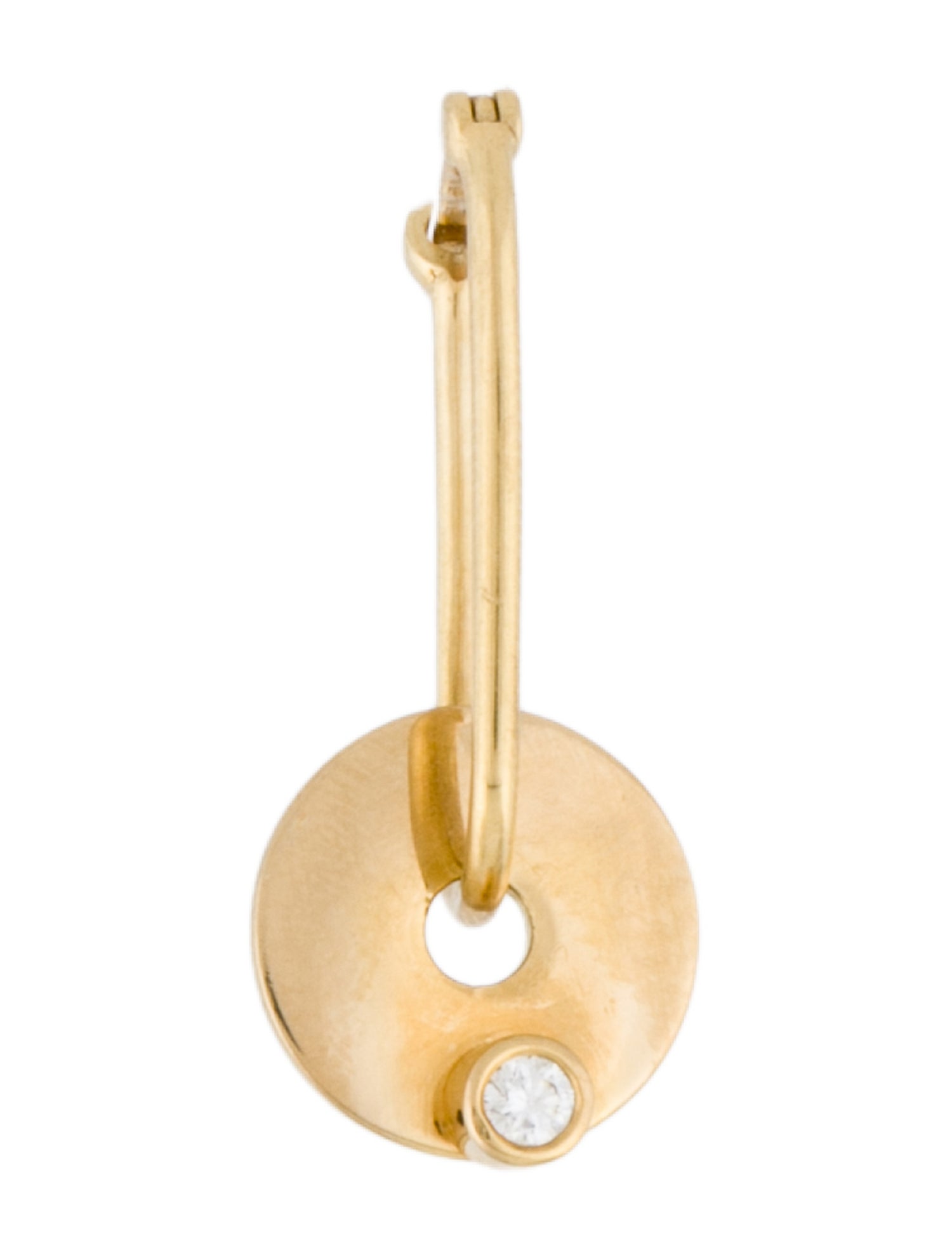 FoundRae 18K Diamond Disc W/ Small Fob