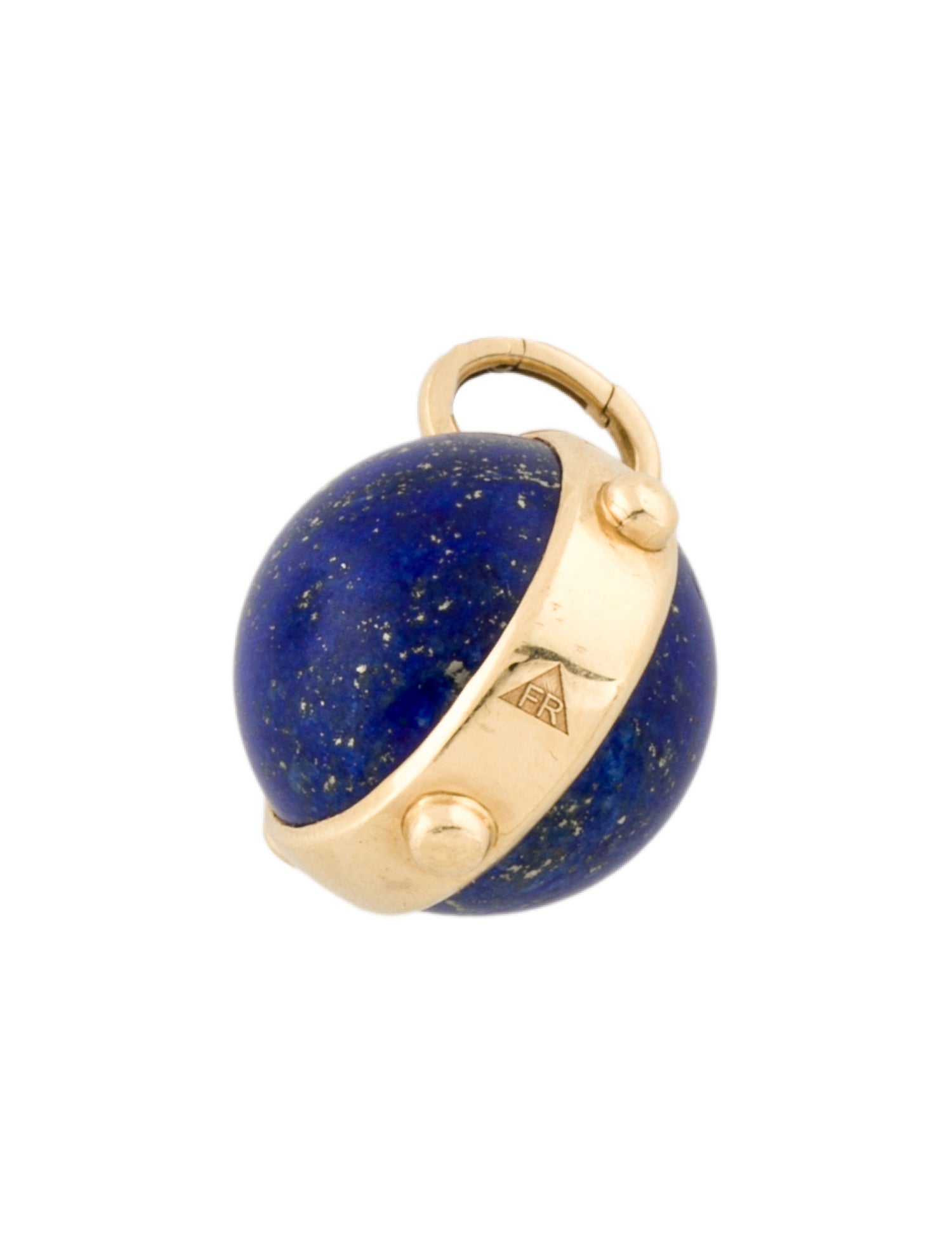 FoundRae 18K Lapis Lazuli Orb Pendant