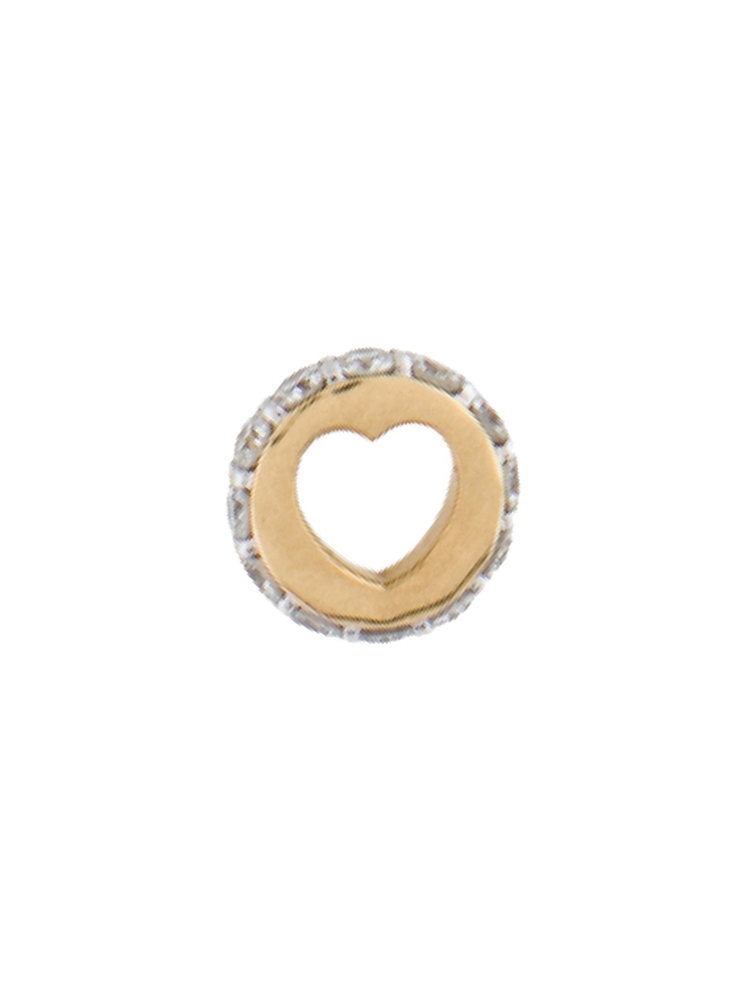 FoundRae 18K Diamond Love Heart Beat Charm