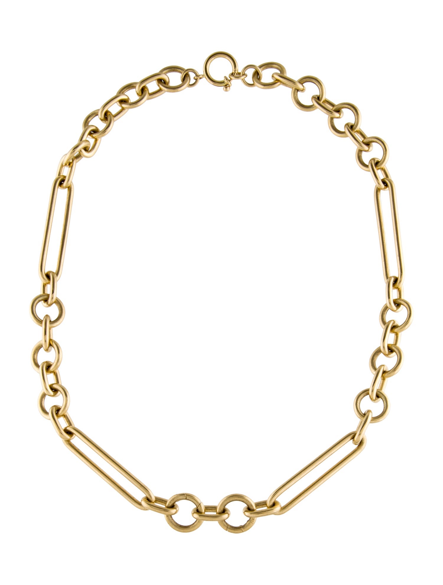 FoundRae 18K Mixed Link Chain Necklace
